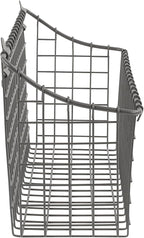 Spectrum Extra Large Wire Wall Mount Storage Basket Industrial Gray, Vintage - Image 2