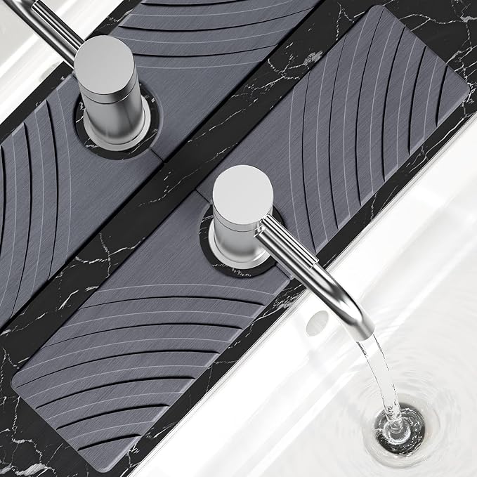 Stone Faucet Mat for Kitchen Sink by SpaceHacks
