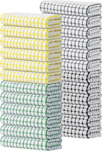 Kitinjoy Cotton 24 Pack Terry Kitchen Towels, 16 x 25 Inches Super Soft and by Kitinjoy