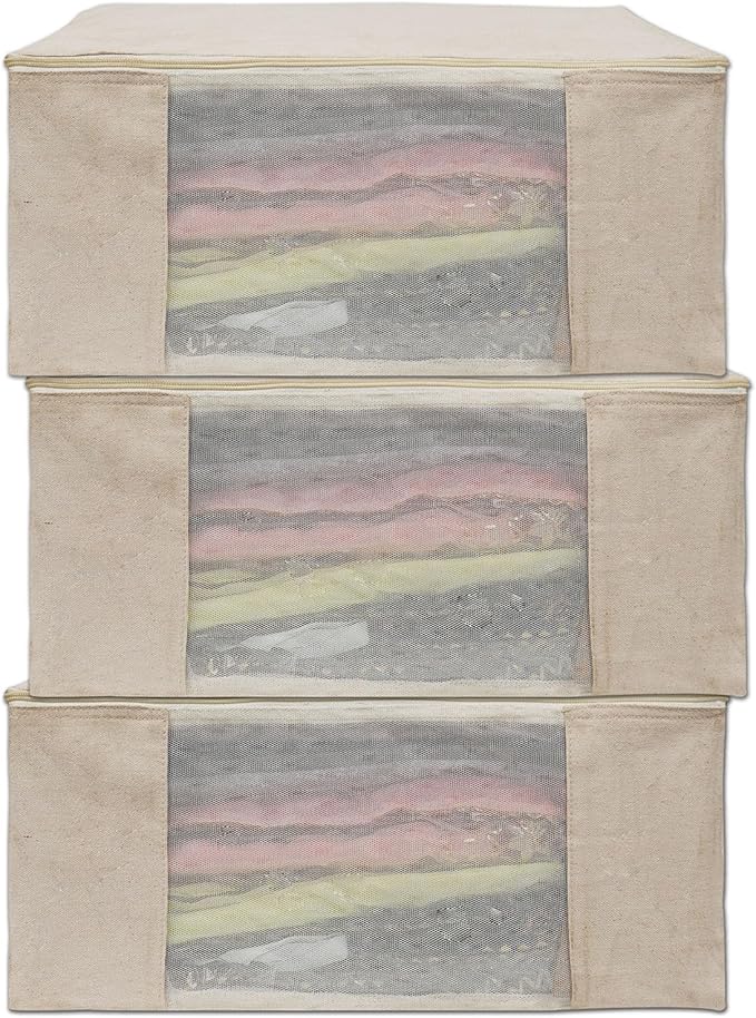 Cotton Canvas Clothes Storage Bags, Saree Covers by Marubhumi