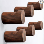 Natural Wood Wall Hooks, for Hanging Coat Towel Cap Bag Purses Jacket Backpack by COCOYA