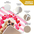 Valentine's Day Dog Dish Drying Mat - Image 4