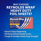 Reynolds Wrap Pre-Cut Pop-Up Heavy Duty Aluminum Foil Sheets, 14 x 10.25 Inches - Image 2