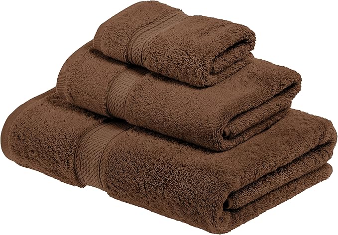 Superior Solid Egyptian Cotton Towel Set, Hand Towel 20” x 30”, Bath Towel 30” by SUPERIOR