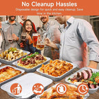 Half Size Aluminum Pans 9x13-10 Pack Aluminum Foil Pans, Heavy Duty Disposable - Image 6