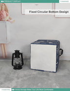 FANKANG Square Nursery Hamper Storage Bins Canvas Laundry Basket Foldable - Image 6