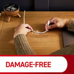 Command Round Cord Clips, Damage-Free Hanging Cable Clips, No Tools Wall Clips - Image 7