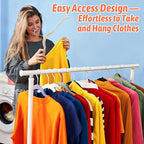 30 Pack Multicolor Velvet Shirt Hangers – Non-Slip Slim Flocked Hangers - Image 7