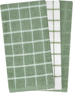 Ritz Premium 100% Cotton Terry Check Kitchen Dish Towels - Image 2