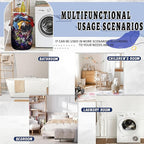 Personalize Mandala Laundry Basket Oxford Cloth Foldable Galaxy Laundry Hamper - Image 5
