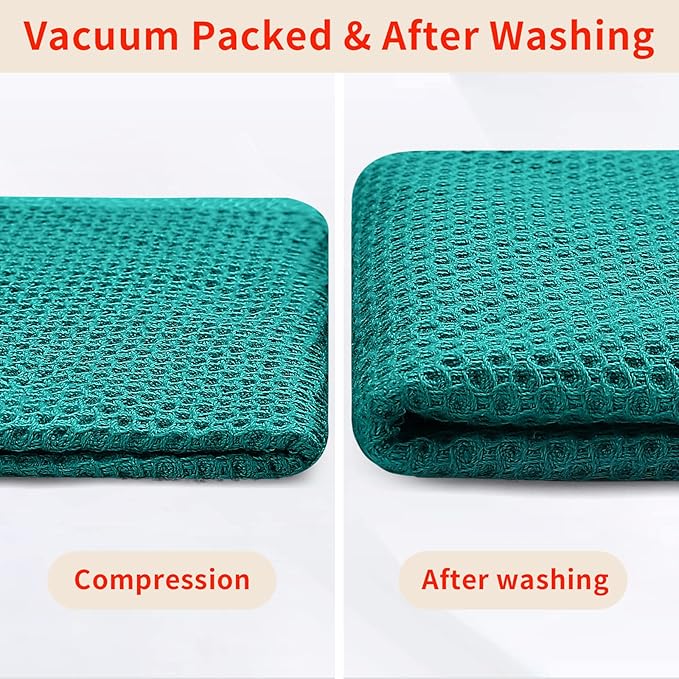 Homaxy 100% Cotton Waffle Weave Kitchen Dish Towels, Ultra Soft Absorbent Quick - Image 7
