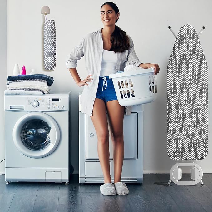 BNDX Ironing Board Cover and Pad 18" x 49" – Scorch-Proof, Tension Fit - Image 8