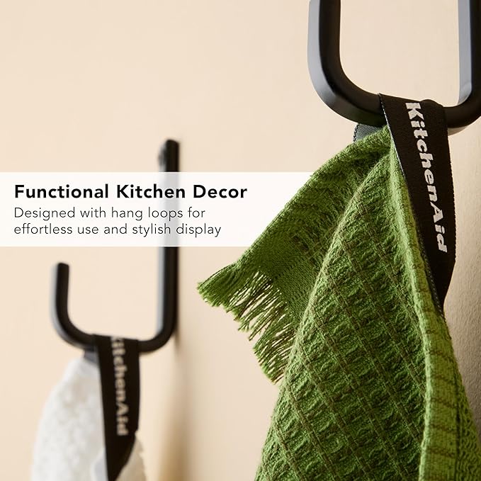 KitchenAid Gourmet Series Gridlines Kitchen Towels 3-Pack Set, 100% Cotton - Image 6