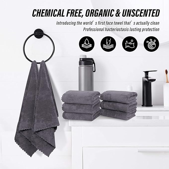 MOONQUEEN 6 Pack Premium Hand Towels - Image 6