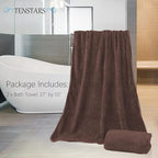 TENSTARS Silk Hemming Bath Towels - Image 2