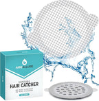 100 Pack Disposable Shower Drain Hair Catcher Mesh Stickers by AireAllure