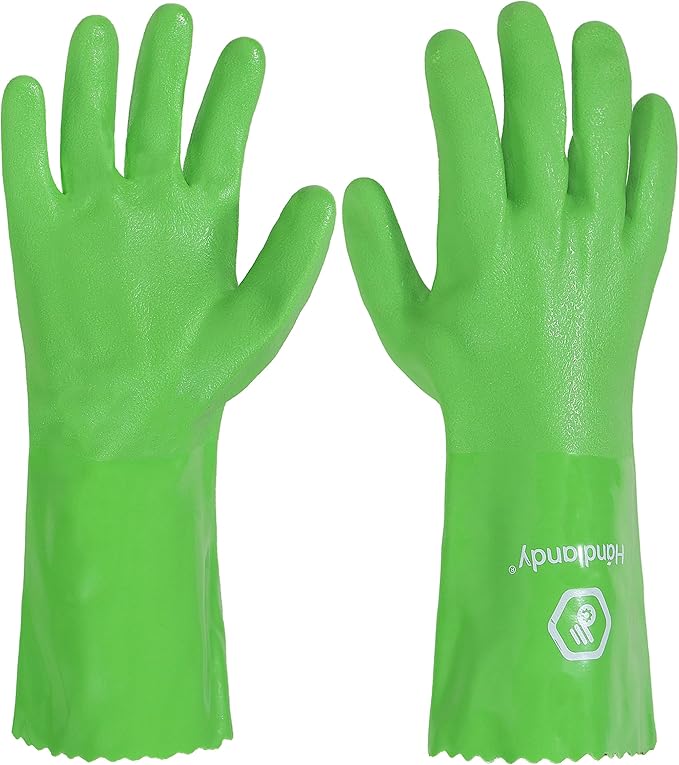 HANDLANDY Chemical Gloves, Heavy Duty Cleaning Gloves by HANDLANDY