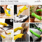 PrettyCare 2 Pairs Rubber Cleaning Gloves long & short - Image 5