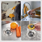 Hibbent 3 in 1 Kitchen Sink Drain Strainer, Stainless Steel Drain Stopper Combo - Image 8