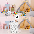 FANKANG Storage Basket, Nursery Hamper Canvas Laundry Basket Foldable - Image 7