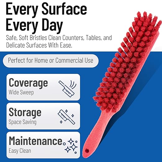 SPARTA Handheld Soft Counter Brush 8 Inch Bristle Span, Countertops, and - Image 3