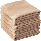 QUILTINA Dish Towels Set, 100% Cotton Waffle Weave Kitchen Towels 6 Pack by Quiltina