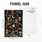 Mushroom Moth Kitchen Towels Decorative Set of 4, Witchy Dish Towels Absorbent - Image 2