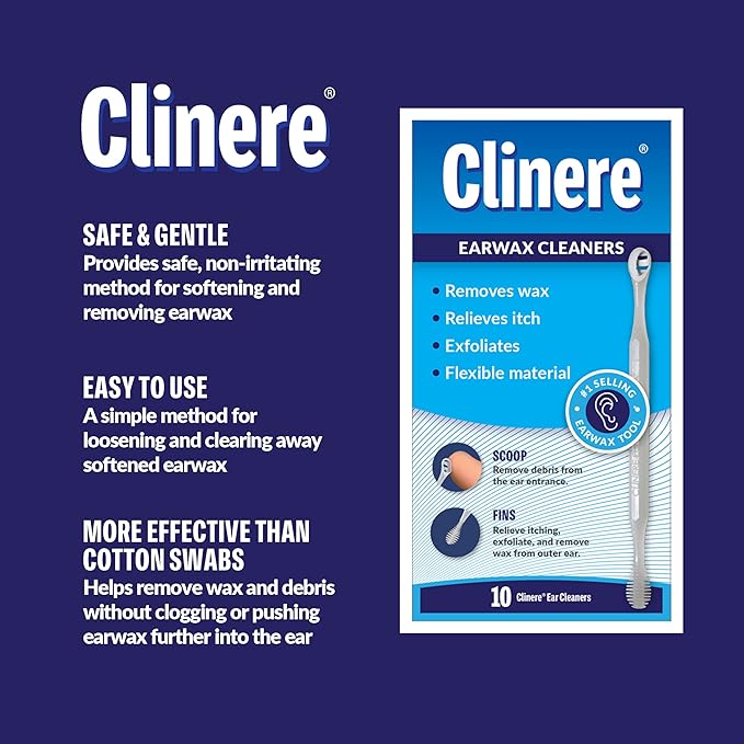 Clinere® Ear Cleaners, Gentle Ear Cleaning and Ear Wax Removal Tool, Itch Relief - Image 2
