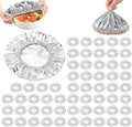 60 PCS Reusable Aluminum Foil Covers, Aluminum Foil Food Covers, Durable and by Unknown