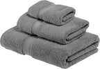 SUPERIOR Egyptian Cotton Pile 3 Piece Towel Set, Includes 1 Bath, 1 Hand by SUPERIOR