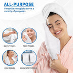 HOMERHYME Hand Towels, 12 Pack 25''*15'' White Microfiber Kitchen Bathroom Hand - Image 6