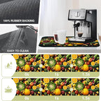 Kitchen Mat Fruits Vegetables Dish Drying Mat 16"x24" Bsorbent Coffee Maker Mat - Image 3