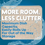 Large Silicone Dish Drying Mat for Kitchen Counter or Under Sink, Waterproof - Image 6