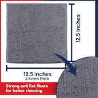 USANOOKS Microfiber Cleaning Cloth Grey - Image 2