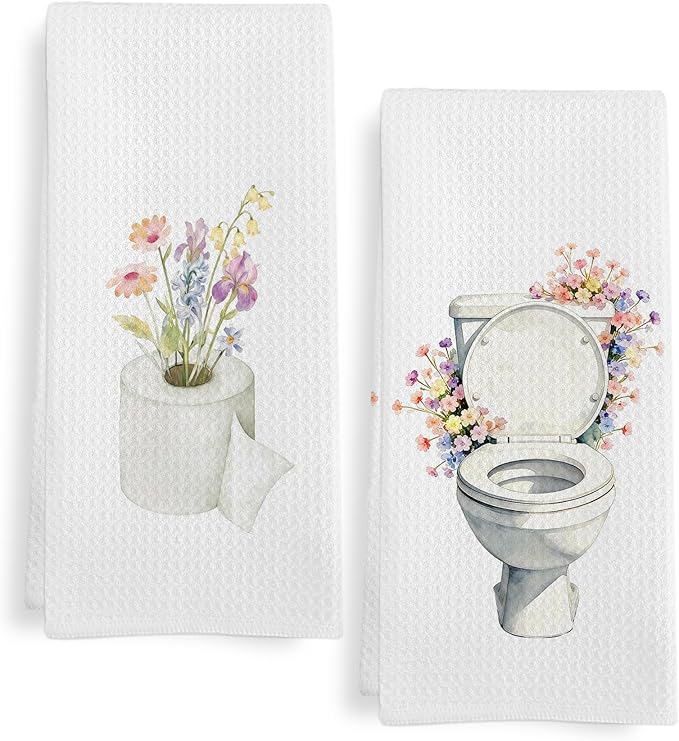 Wildflower Toilet Paper Roll Hand Towels by Unknown