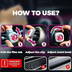 Air Jungles Honey Peach Scent Car Air Freshener Vent Clip, Natural Essential - Image 3