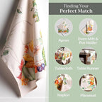 Maison d' Hermine Kitchen Towels Set of 3 100% Cotton 20" x 27.5" Reusable - Image 5