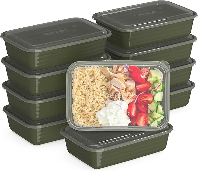 Bentgo Prep - 20-Piece 1-Compartment Reusable Meal Prep Containers by Bentgo