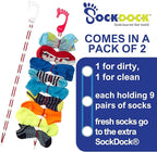 Sock Laundry Solution for Washing Drying & Storing Socks in Pairs, Clip & Hold - Image 4