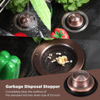 Mudder 3 Pcs Kitchen Sink Drain Strainer and Stopper Stainless Steel Garbage - Image 6