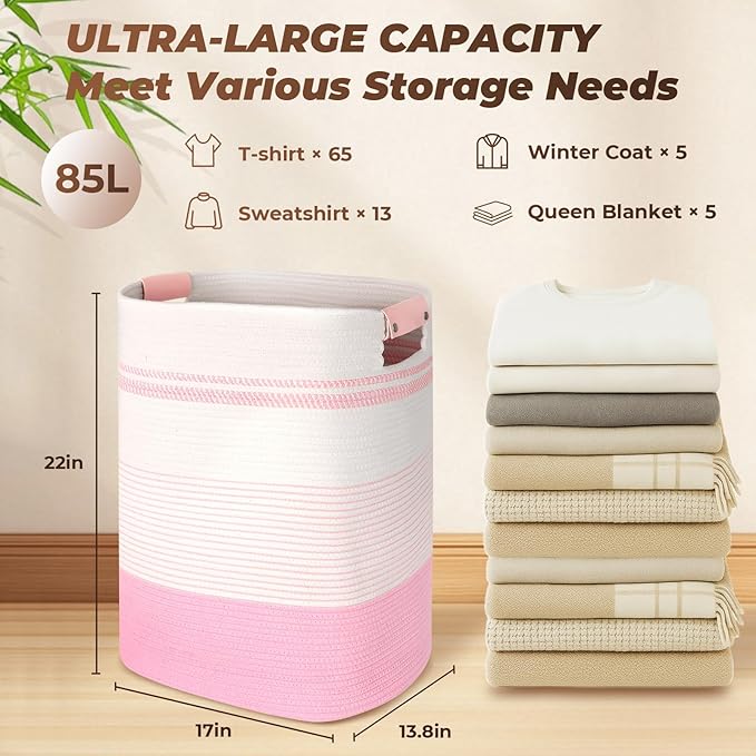 Laundry Basket with Handles - Image 2
