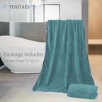 TENSTARS Silk Hemming Bath Towels - Image 2