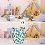 FANKANG Storage Basket, Nursery Hamper Canvas Laundry Basket Foldable - Image 6
