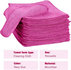 Tanlade Microfiber Cleaning Cloth 6"x6" Cleaning Rags Reasonable Kitchen Towels - Image 3