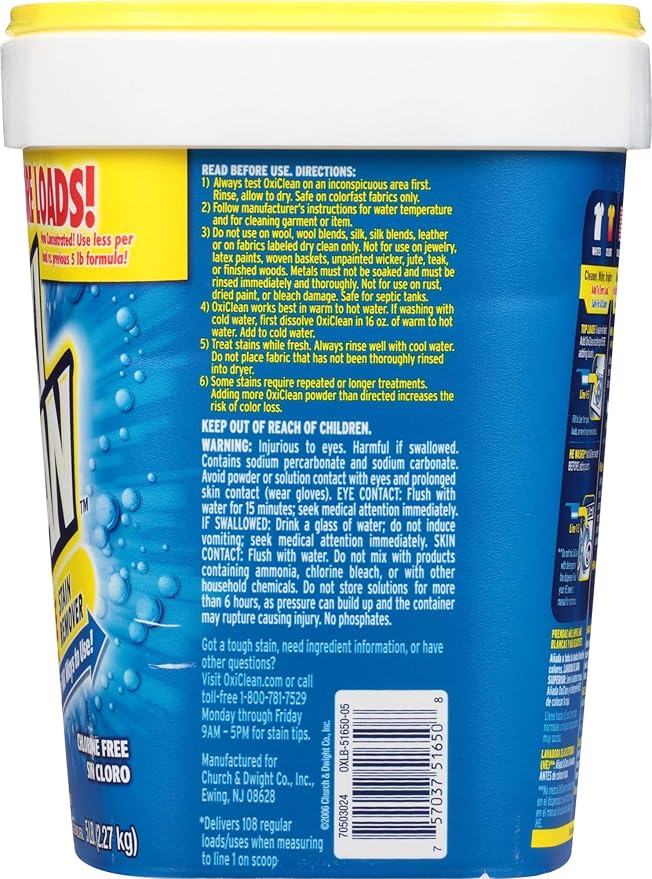 OxiClean Versatile Stain Remover Powder, 5 lb - Image 15
