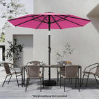 AreShark 9 FT Patio Umbrella for Outdoor, Outdoor Table Umbrella with Push Button Tilt and Crank, Outdoor Patio Umbrellas with 8 Sturdy Ribs for Market, Garden, Pool (Rose Pink) - Image 6