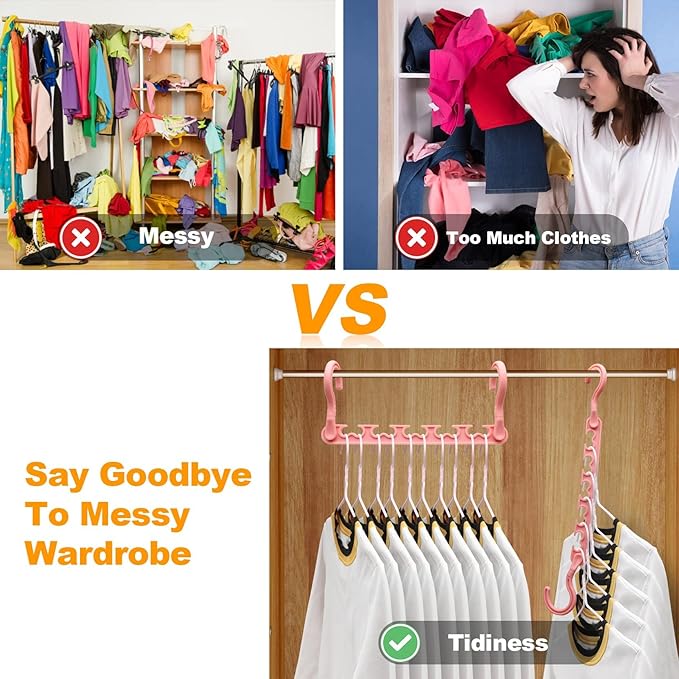 12-Pack-Closet-Organizers-and-Storage, Clothes-Organizer-Hangers - Image 3