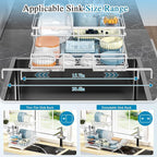 2 Tier Dish Drying Rack, Large Extendable Dish Racks - Image 5