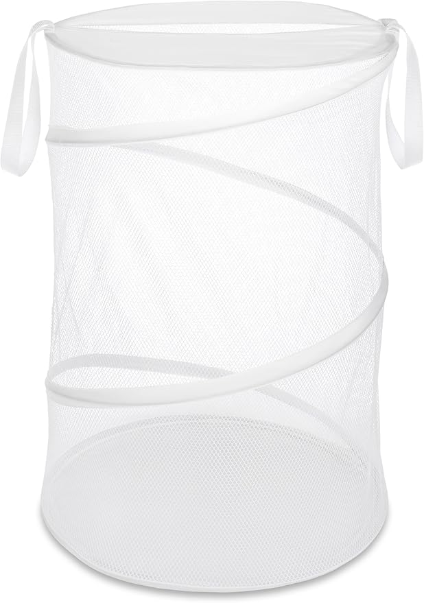 Whitmor 18" Collapsible Laundry Hamper White - Image 3