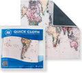Quick Cloth Microfiber Glasses Cleaning Cloths – 8x8, World Map, 1 Pack by MicrofiberWholesale